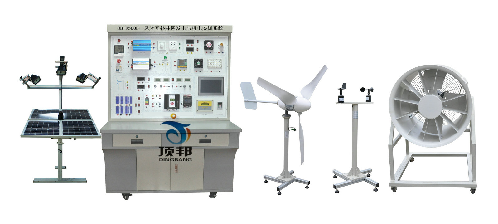 風(fēng)光互補(bǔ)并網(wǎng)發(fā)電與機(jī)電實(shí)訓(xùn)系統(tǒng)